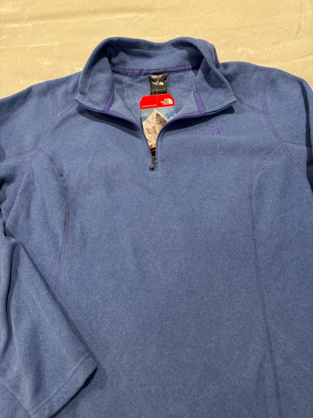 The North Face Women's Periwinkle Blue Fleece Crewneck Sweatshirt